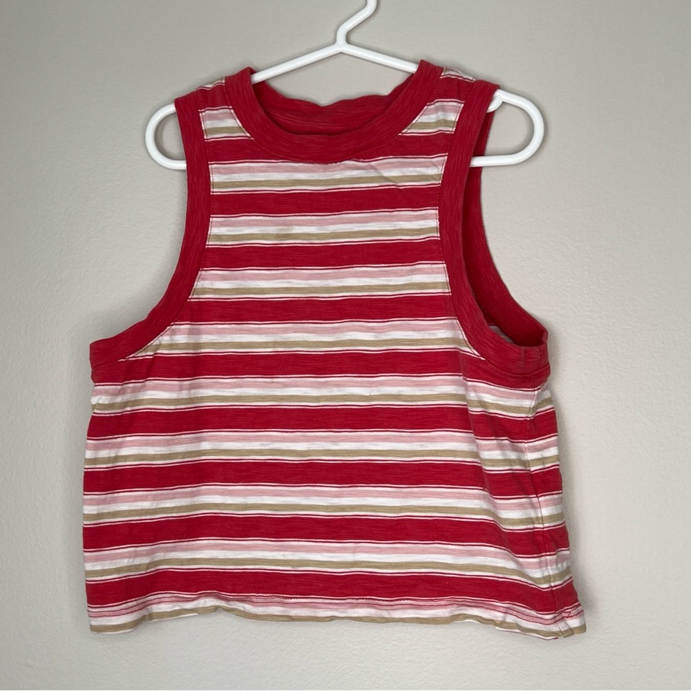 GAP Teen Cropped Striped Tank